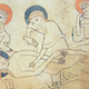 Imagen del Códice Pray, manuscrito húngaro proveniente de 1192-1195, donde supuestamente aparece representado el sudario.